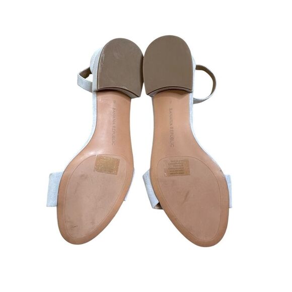 Banana Republic Light Blue Suede Block Heel Sandal | Size 8 - Picture 7 of 7